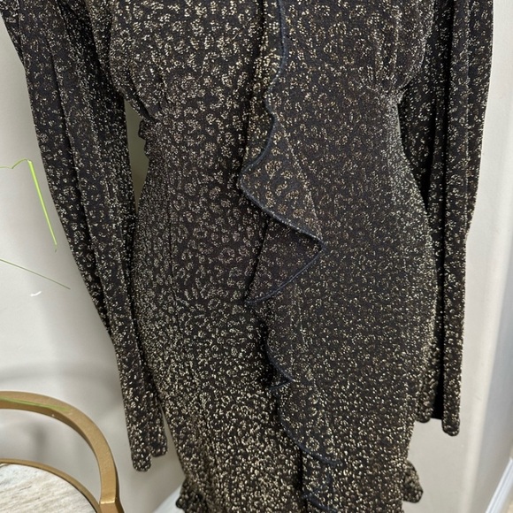 🥂 AQUA-Black, Gold metallic dress🥂 - Picture 7 of 8